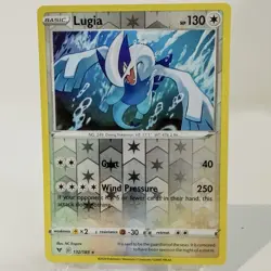 Lugia Reverse Holo 132/185 2x Pokemon Cards Vivid Voltage 2020 ( 1 Has Print Er) - Image 3
