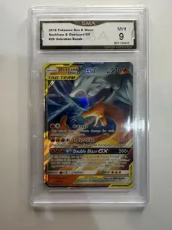 Pokemon TCG 2019 Reshiram & Charizard GX Card 20/214 Sun & Moon Unbroken Bonds - Image 3