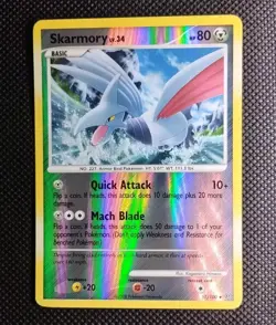 Skarmory Lv.34 Stormfront 51/100 Reverse Holo Uncommon Pokemon Card - EXC LP - Image 1