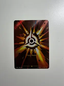 2025 League of Legends Riftbound English TCG Card Fury Rune OGN·007a/298 Alt Art - Image 1