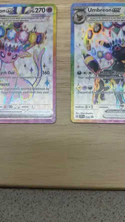 Umbreon & Espeon ex Svp175 & 176 Scarlet & Violet Promo Cards Holo Prismatic - Image 5