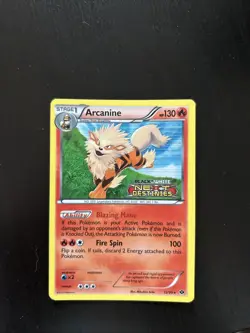 Arcanine NM 12/99 Next Destinies Prerelease Stamped Holo Pokemon Card - Image 1