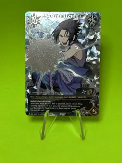 Naruto TCG Sasuke Uchiha Limited Edition Full Art Foil Promo Card PR-068 - Image 1
