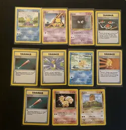 Pokemon TCG Base Set 4th Print Lot 1999-2000 11 Card Lot - Image 1