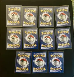 Pokemon TCG Base Set 4th Print Lot 1999-2000 11 Card Lot - Image 2