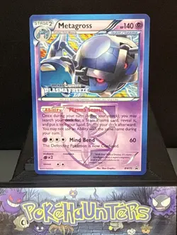 Pokemon Card Metagross BW75 Plasma Freeze Prerelease Promo Light Play - Image 1