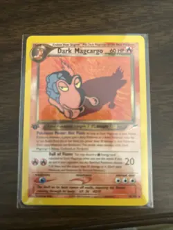 Dark Magcargo Neo Destiny 18/105 1st Edition Regular Card NM Condition - Image 1