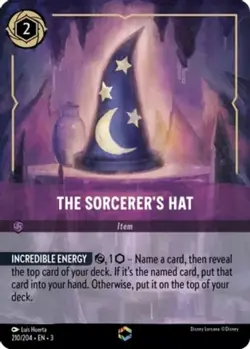 [1x] The Sorcerer's Hat - 210/204 - Enchanted - Holofoil - Near Mint - Into the - Image 1
