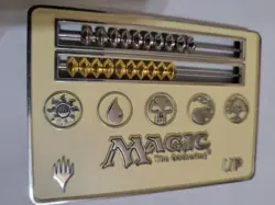 ULTRA PRO MTG ABACUS LIFE COUNTER WHITE METAL RARE FREE SHIPPING - Image 1