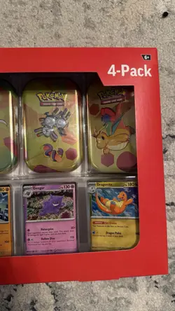 Pokemon TCG: Scarlet & Violet 151 Mini Tins 4 Pack SAMS CLUB SEALED IN HAND NEW - Image 3
