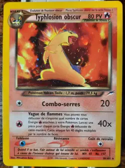 Typhlosion obscur Holo - Neo Destiny -10/105 - Carte Pokemon Francaise - Image 2