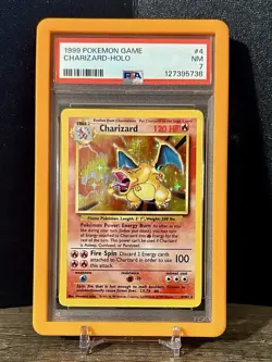 1999 Pokemon base set Charizard Blastoise Venusaur Holos graded PSA 7 - Image 3