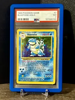 1999 Pokemon base set Charizard Blastoise Venusaur Holos graded PSA 7 - Image 5