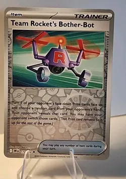 Team Rocket's Bother-Bot 172/182 Sv10: Destined Rivals Reverse Holo Pokemon TCG - Image 1