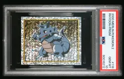 Psa 10 2000 Merlin Pokemon 2 Ryhdon Prism - Image 1