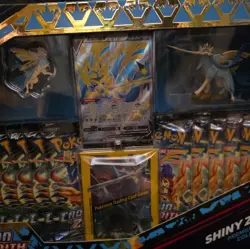 Damaged Pokemon TCG Crown Zenith Shiny Zacian Premium Figure Collection Box 2023 - Image 1