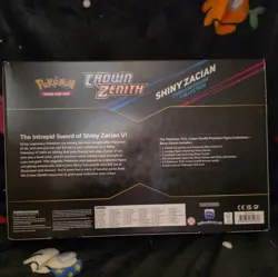 Damaged Pokemon TCG Crown Zenith Shiny Zacian Premium Figure Collection Box 2023 - Image 3
