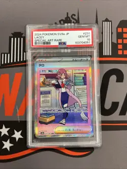 US SELLER PSA 10 Lacey SAR 231/187 Japanese SV8a Terastal Festival Pokemon - Image 1