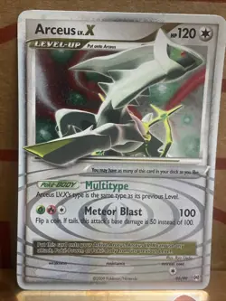 Pokemon Arceus LV.X 95/99 Holo Rare LP With Swirl - Image 1