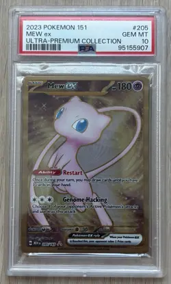 Pokemon 2023 Mew (METAL) #205 PSA 10 GEM/MT -- USA SHIPPING ONLY - Image 1