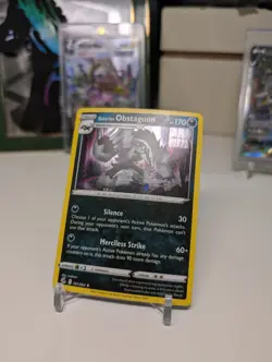 Galarian Obstagoon Cosmos Holo Rare - 161/264 - Fusion Strike Pokemon 2021 LP - Image 2