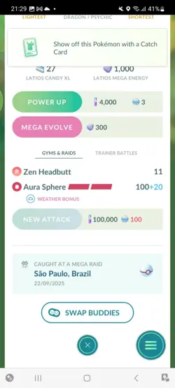 Pokemon Go Shiny Legendary Latios - Image 2