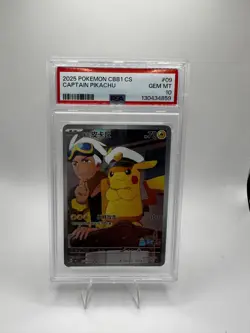 PSA 10 2025 Pokemon Chinese SV Gem Pack Vol. 1 Full Art Captain Pikachu 07 09 - Image 1