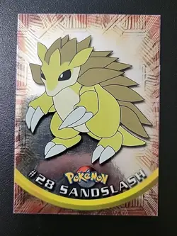 LP! UK🇬🇧 Sandslash#28 SILVERFOIL Topps Pokemon TV Animation Edition Blue Label - Image 1