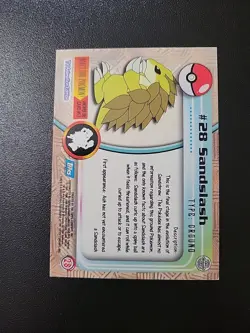 LP! UK🇬🇧 Sandslash#28 SILVERFOIL Topps Pokemon TV Animation Edition Blue Label - Image 2