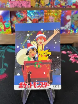Team Rocket Christmas #371 Pokemon Vintage Prism Vending Sticker NM US SELLER - Image 2