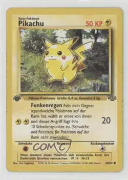 Pikachu German 1st Ed. Pokemon Jungle #60 1999 - Image 1