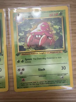 Lot Pokemon 1st Edition Base Set 1999 - (1) Zubat, (1)Weezing, & (1)Parasect LP - Image 4