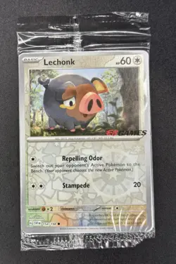 *SEALED EB GAMES Promo*Pokemon TCG Lechonk Scarlet & Violet 154/198 Reverse Holo - Image 2