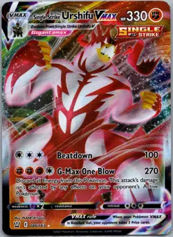 Pokemon TCG Single Strike Urshifu VMAX 86/163 Battle Styles LP - Image 1