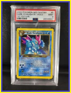 Dark Feraligatr - 5/105 - Neo Destiny - 1st Edition Holo - PSA 9 - Pokemon Card - Image 1