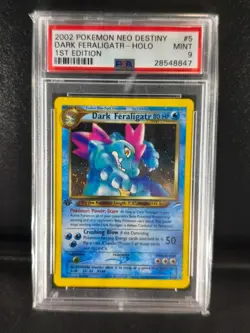 Dark Feraligatr - 5/105 - Neo Destiny - 1st Edition Holo - PSA 9 - Pokemon Card - Image 3
