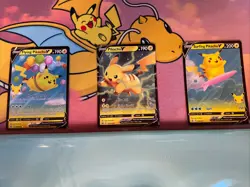 ✨Pikachu V SWSH063 SWSH: Sword & Shield Promo Cards Holo✨Surfing And Flying Pika - Image 1