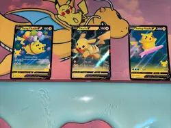✨Pikachu V SWSH063 SWSH: Sword & Shield Promo Cards Holo✨Surfing And Flying Pika - Image 2