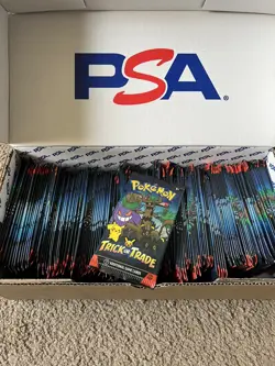 Lot of 162 Pokemon TCG Booster Packs Trick or Trade 2024 Halloween Card Lot New - Image 1