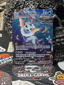 ☠☠ Vaporeon VMAX SWSH182 SWSH: Sword & Shield Promo Cards Holo - Image 1
