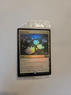 1x Sealed Lotus Field Foil MTG Prerelease Cards Magic 2020 M20 Kept Flat - Image 1