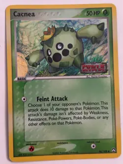 Pokemon Card - Cacnea 46/108 - EX Power Keepers - Stamped - Image 1