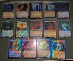 Magic the Gathering MTG LoTR Showcase Art Surge Foil Lot of 14 Cards - Image 2