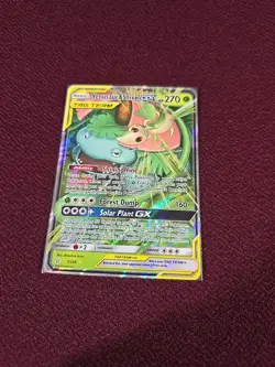 Pokemon TCG Venusaur Snivy Tag Team GX Cosmic Eclipse Holo Card 1/236 Ultra Rare - Image 1