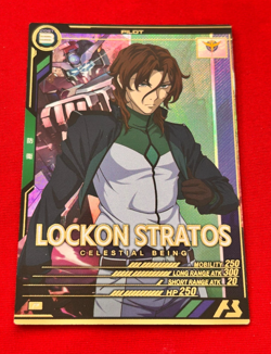 Gundam ARSENAL BASE Card LOCKON STRATOS BANDAI JAPAN UT04-063(P) - Image 1