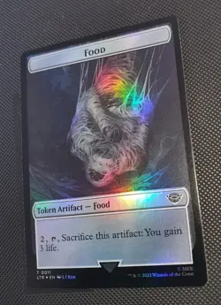 MTG *FOIL * Lord Of The Rings Token BALLISTIC BOULDER ** FOOD # 11 NM - Image 2