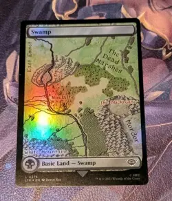 MTG *FOIL FULL ART * Lord Of The Rings SWAMP #276 NM - Image 1