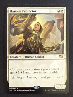 1x Bastion Protector (1) Commander 2015 LP MTG Magic the Gathering x1 MKE - Image 1