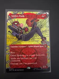 Spider-Punk (Borderless) - #210 - Rare - Marvel's Spider-Man - SPM - Image 1
