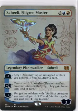 Saheeli Filigree Master NM* FOIL BORDERLESS The Brother's War 294 mtg-UnltdCards - Image 1